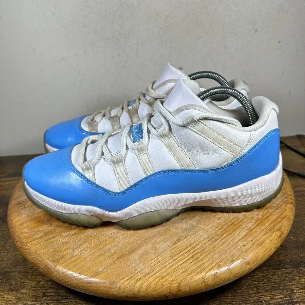Nike Air Jordan Retro 11 Low UNC 528895-106 Blue White‎ Shoe Men's Size 10